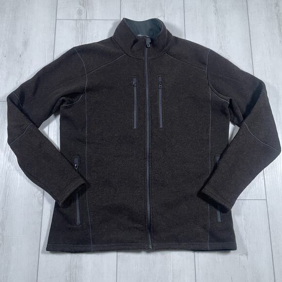 Kuhl Interceptr Jacket Mens Large Brown Fleece Full Zip Outdoor Hiking Travel - Picture 1 of 16
